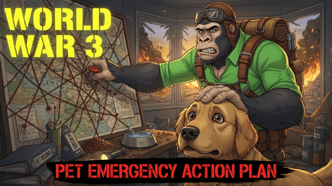 Emergency Action Plan for Your Pet When World War III Begins