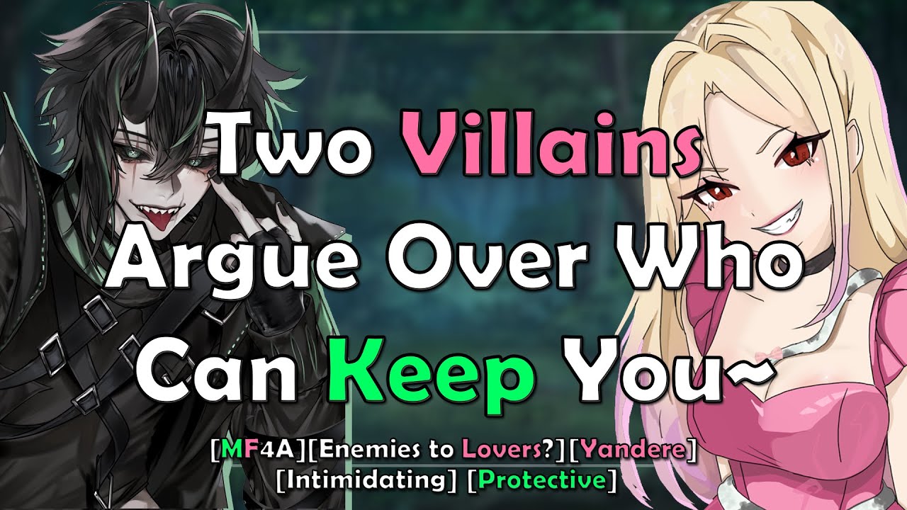Two Yandere Villains Fight Over Who Gets Keep You~ | ASMR Roleplay [MF4A] [Enemies to Lovers?]