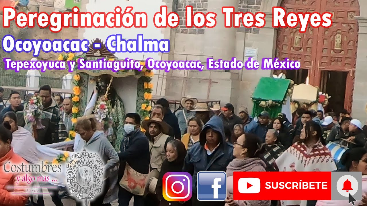 Peregrinación de los Tres Reyes (a Chalma) - Salida del Santuario