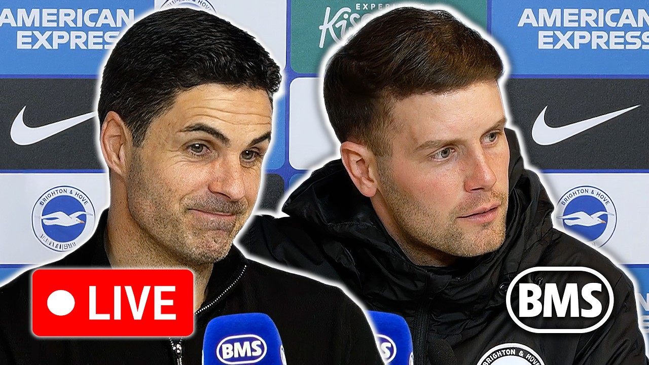 🔴 LIVE | Mikel Arteta and Fabian Hurzeler | Brighton 0-1 Arsenal