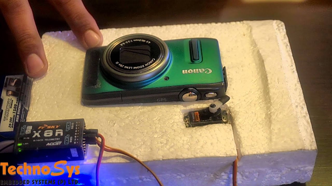Retract Lens of Canon SX 260HS Camera With A 9gm Micro Servo