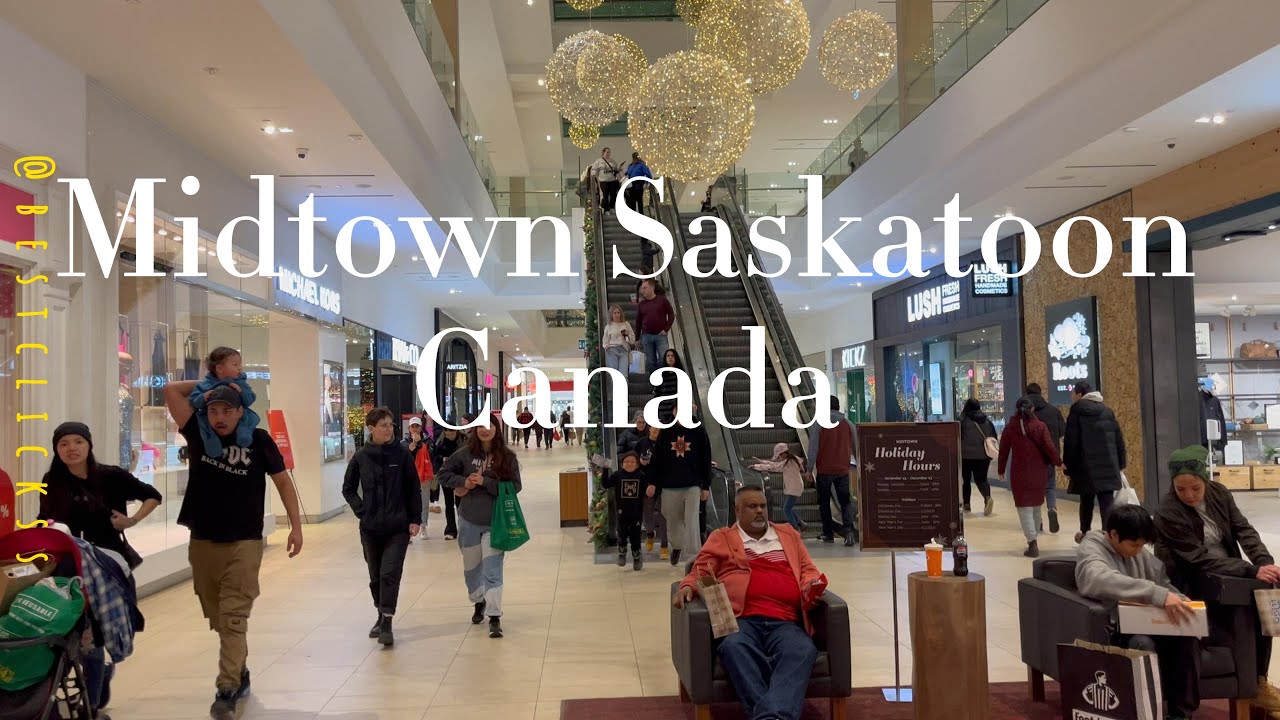 Downtown walking tour Saskatoon Canada