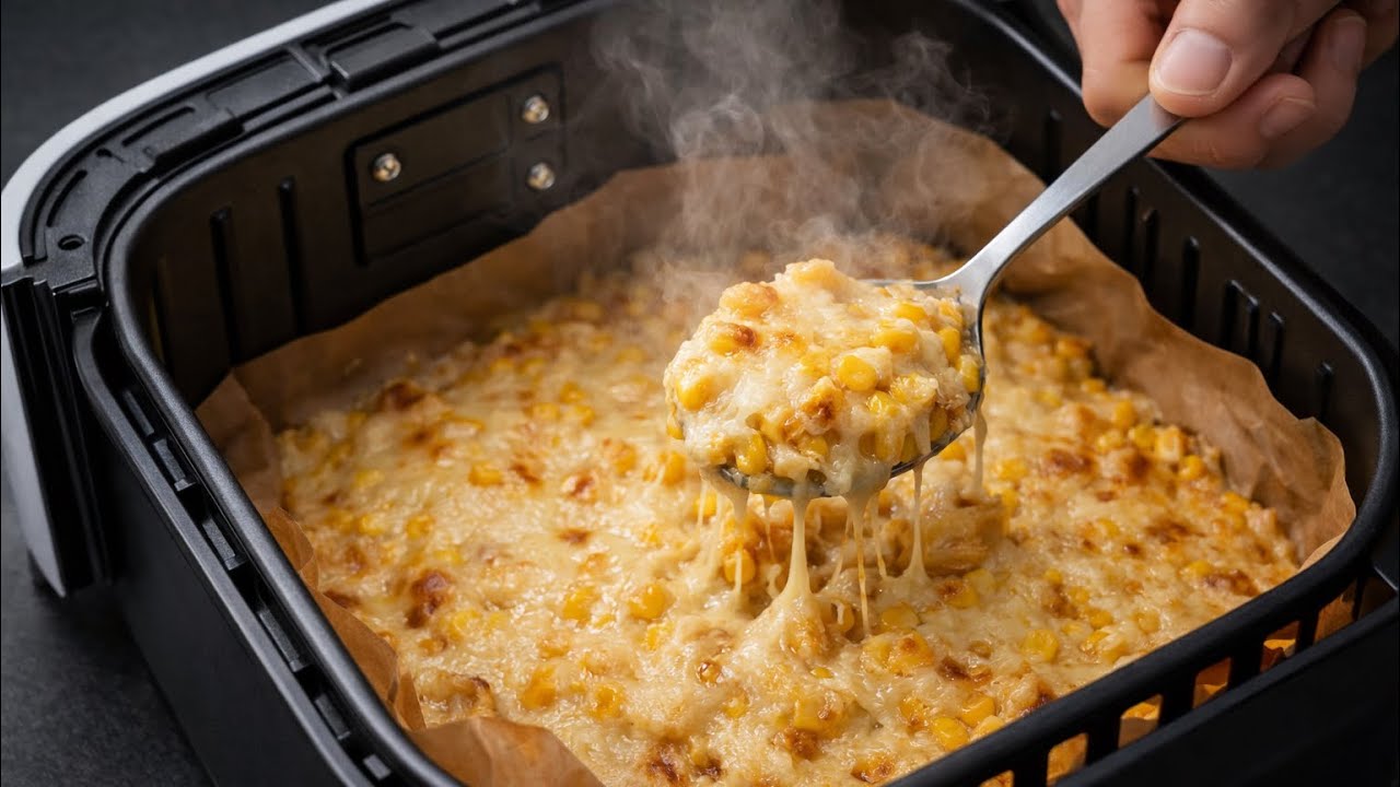 I Put Canned Corn in the Air Fryer… and It Turned Out Incredible!