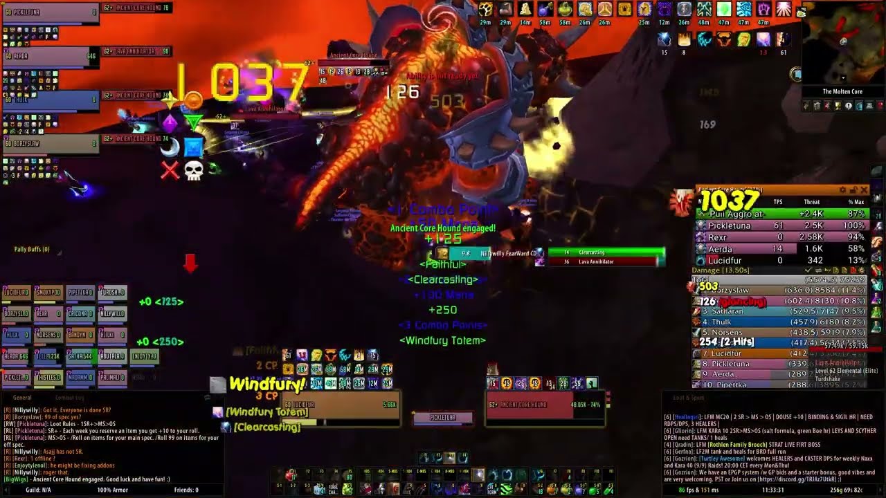 Molten Core | Feral Druid POV | Full Run | Turtle WoW