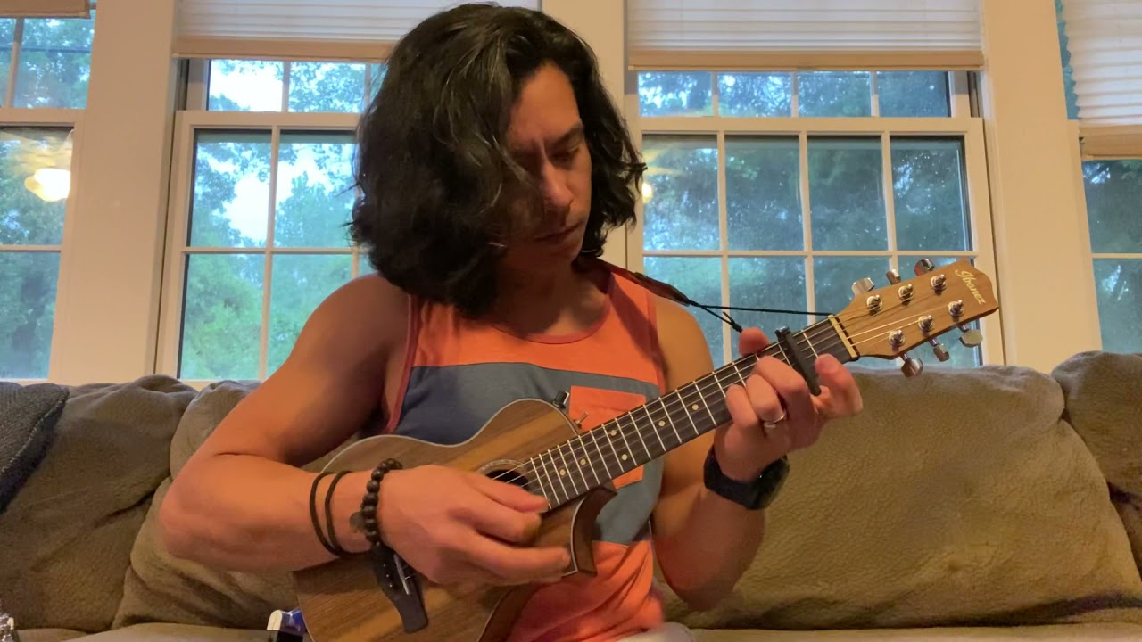 Here Comes the Sun - Instrumental Ibanez EWP14 piccolo guitar ATQ cover