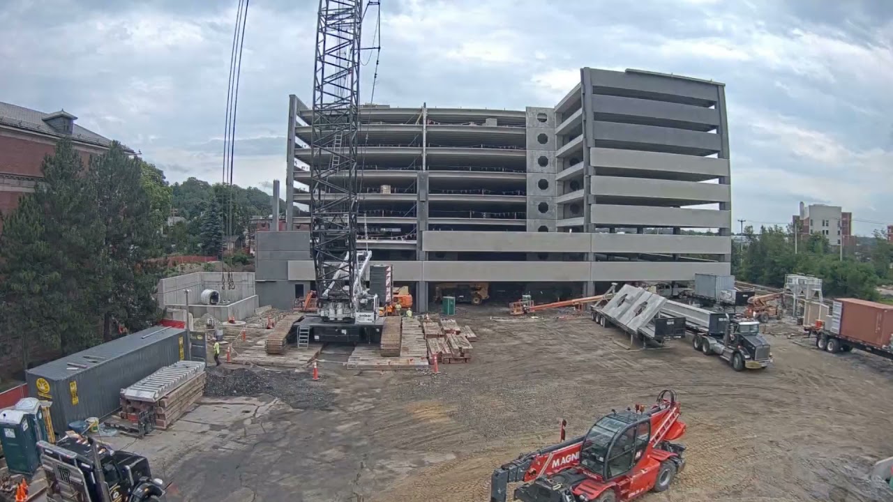 MMC - New Employee Parking Garage Construction Time Lapse