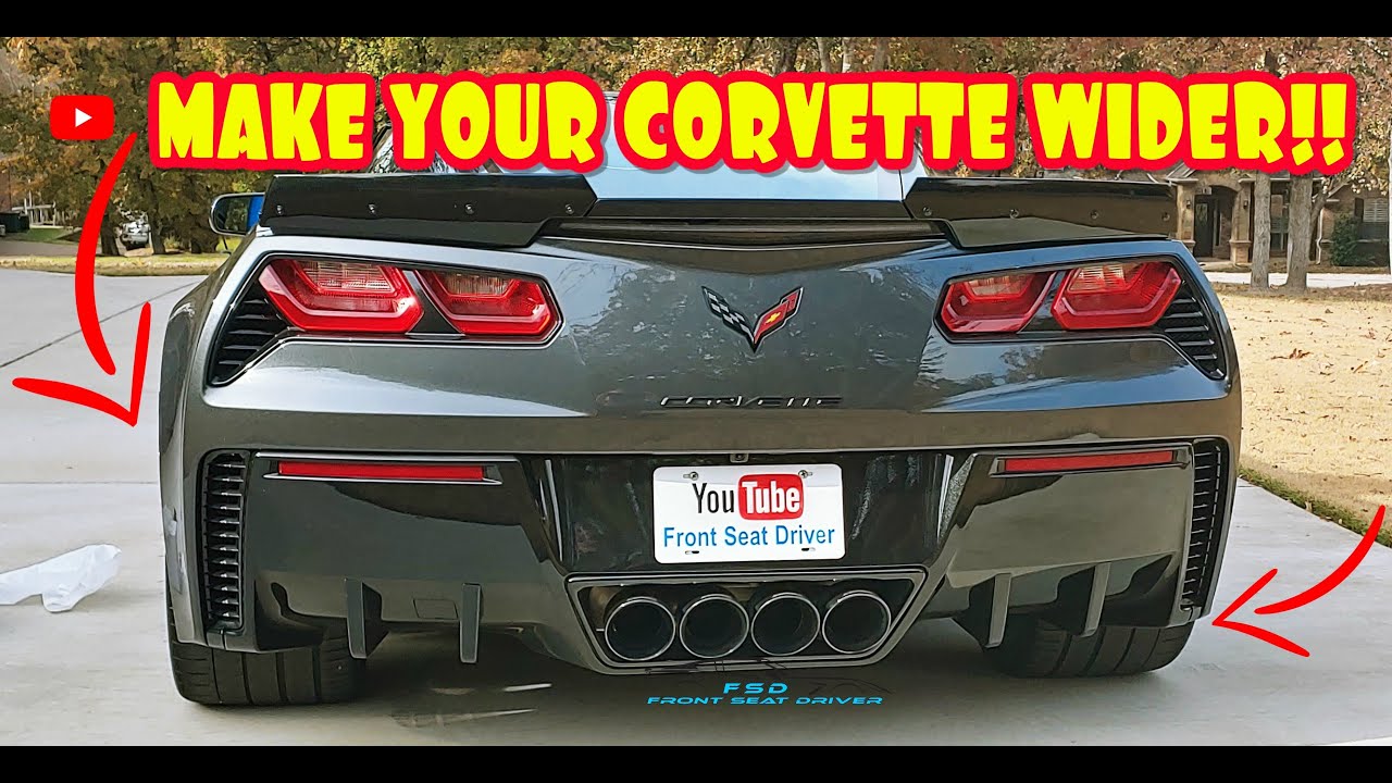 Cheap Way to Make Your Corvette WIDER And More PROTECTED!!