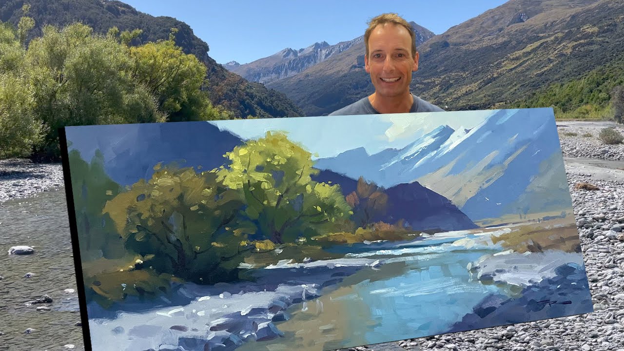 5 Essential Tips for Painting Stunning River & Mountain Landscapes!