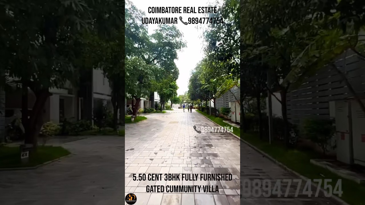 Gated community villa fully furnished - 5years old - 5.50 cent - 3bhk - 2568 sqft built up area