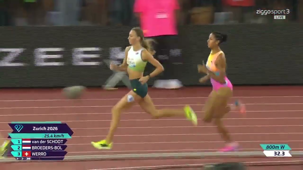 Femke Bol vs Audrey Werro &bull; DL Zurich 🇨🇭 Women's 800m &bull; Meeting Record! Double National Record! 🔥