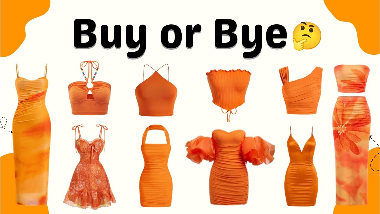 Help Me Choose 🥴Buy or Bye 🤔 Orange Outfit Edition 🧡✨