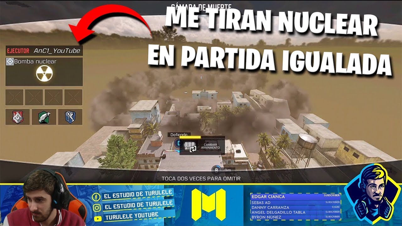 ME TIRAN UNA BOMBA NUCLEAR EN PARTIDA IGUALADA ! COD MOBILE CALL OF DUTY MOVIL