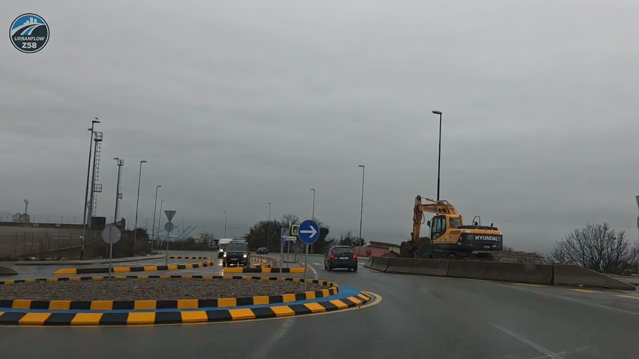 Kišna Rijeka u realnom vremenu 🌧️ | Vožnja iz perspektive vozača od Zameta do Martinkovca