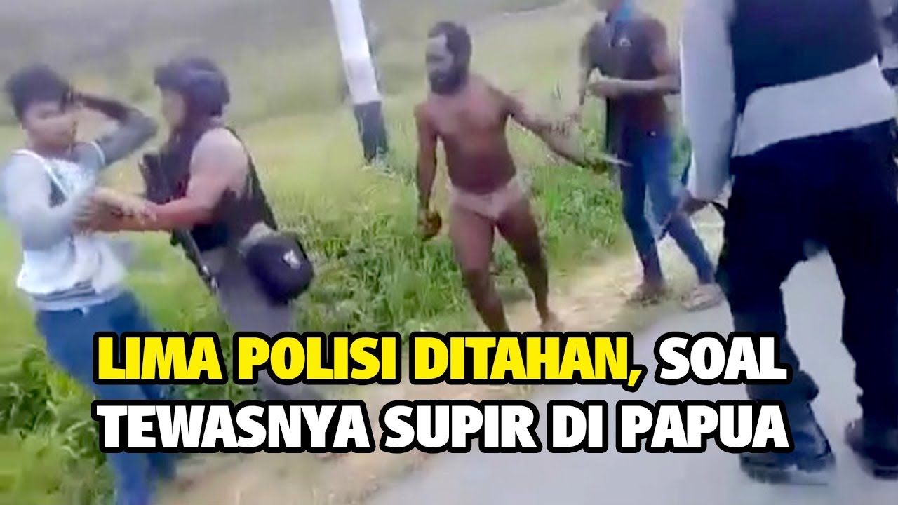 5 Polisi yang di TKP saat Sopir Truk Tewas Diamuk Massa Ditahan, Polda Papua Sebut Dugaan Lalai