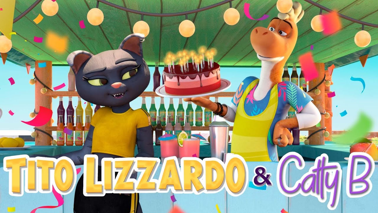 TITO LIZZARDO & CATTY B 🦖😻 El cumpletón – canción original