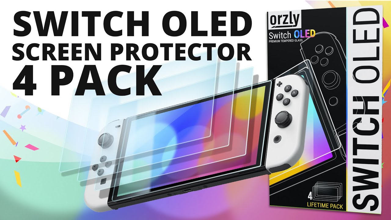 How To Apply a Nintendo Switch OLED Screen Protector | Orzly Easy Install Guide