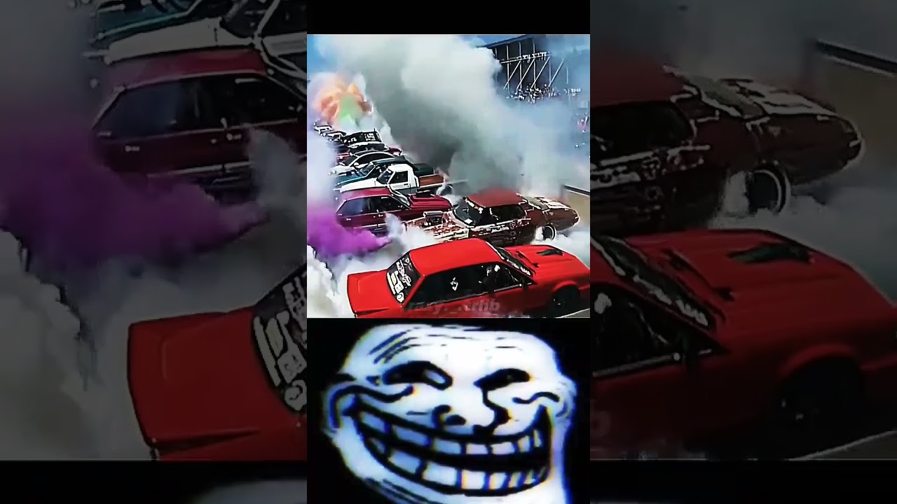 &zwj; Troll Face 😈 | Power Of Car's 🤯 | #shorts #cars #burnout