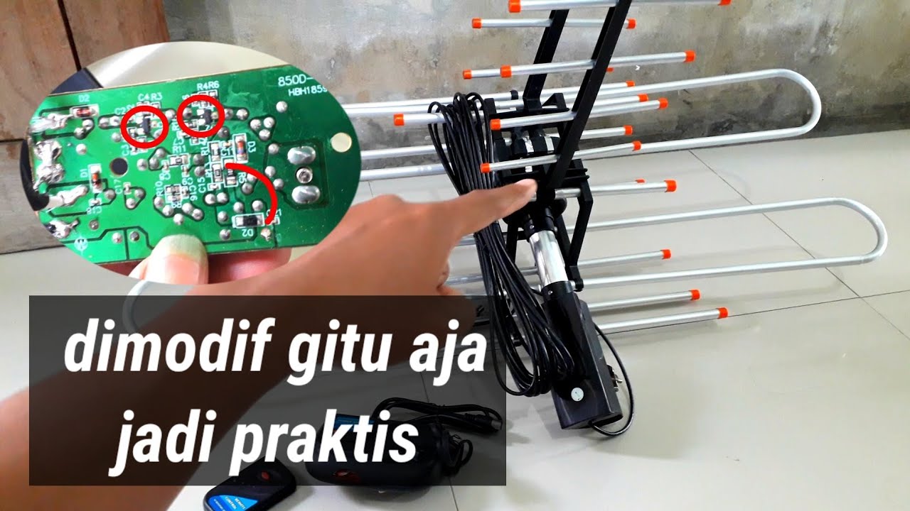 Modif antena remot dipake setbox jadi mantab