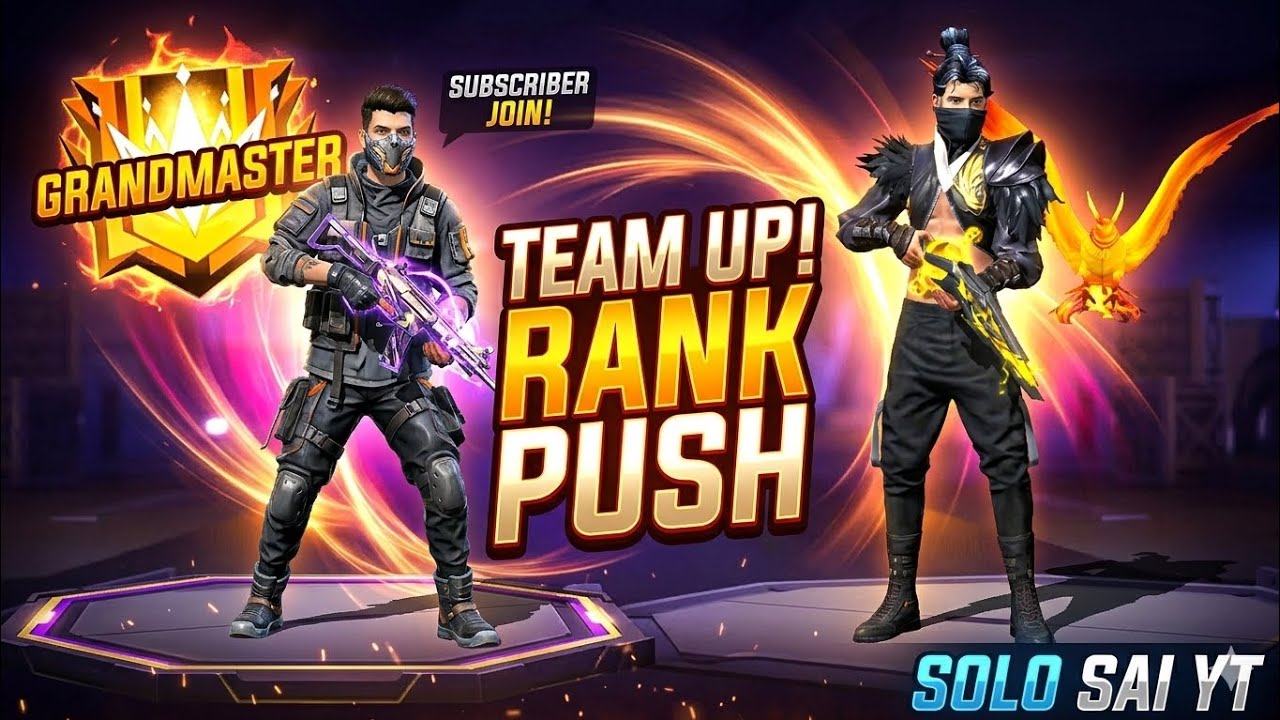 BR RANK push lo subscriber team up ❤️‍🩹📈