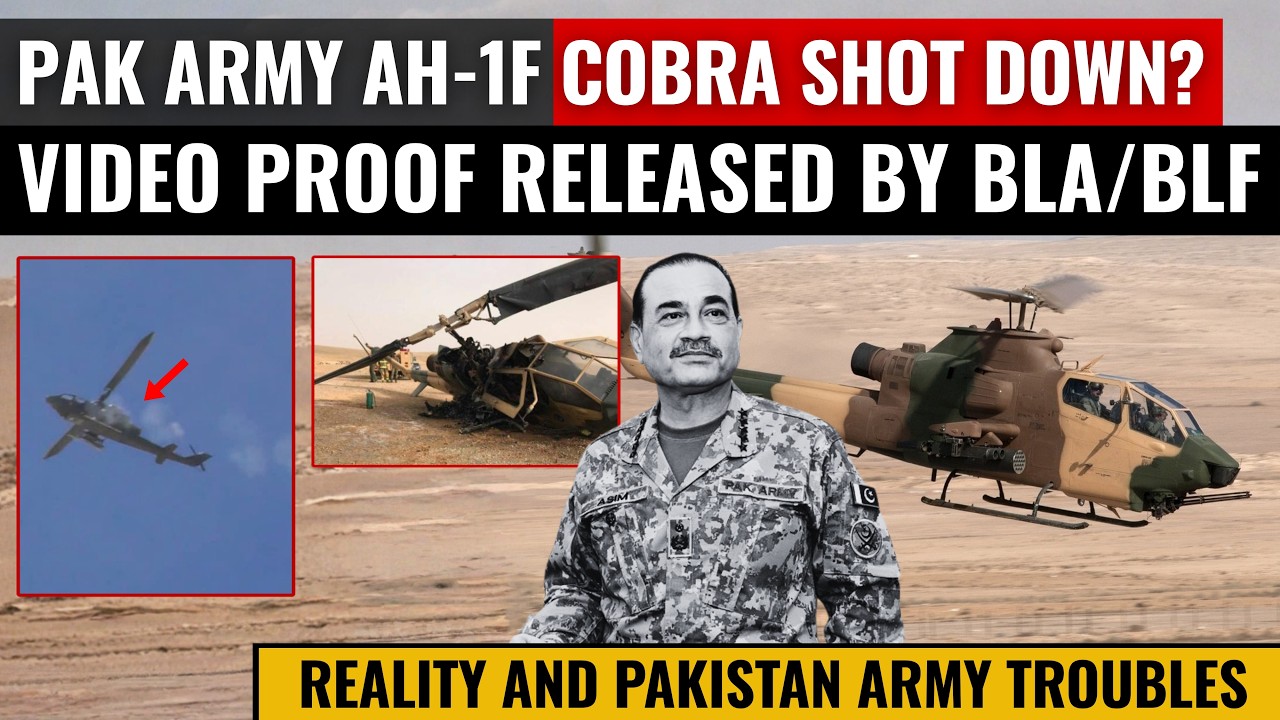 Pakistan Army Cobra Helicopter shot down? | Video Proof Released by BLA/BLF | Defence Outpost