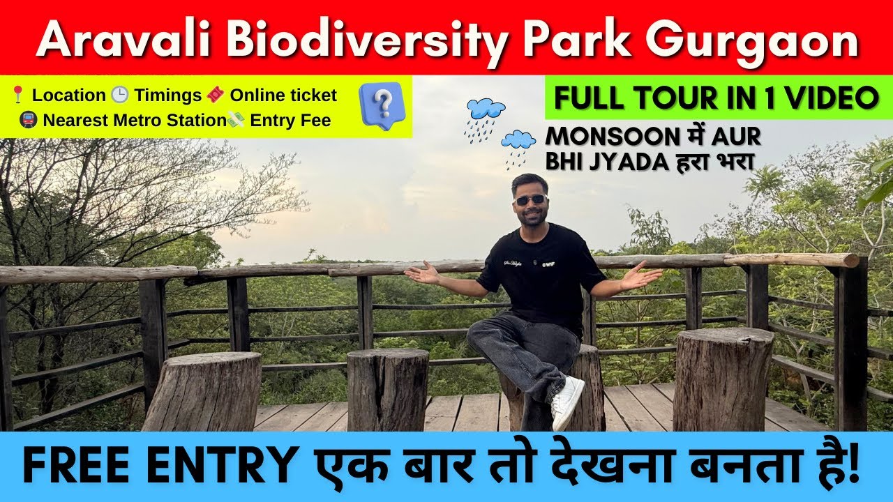 Aravali biodiversity park gurgaon | places to visit in delhi free of cost | fly with ankit vlogs
