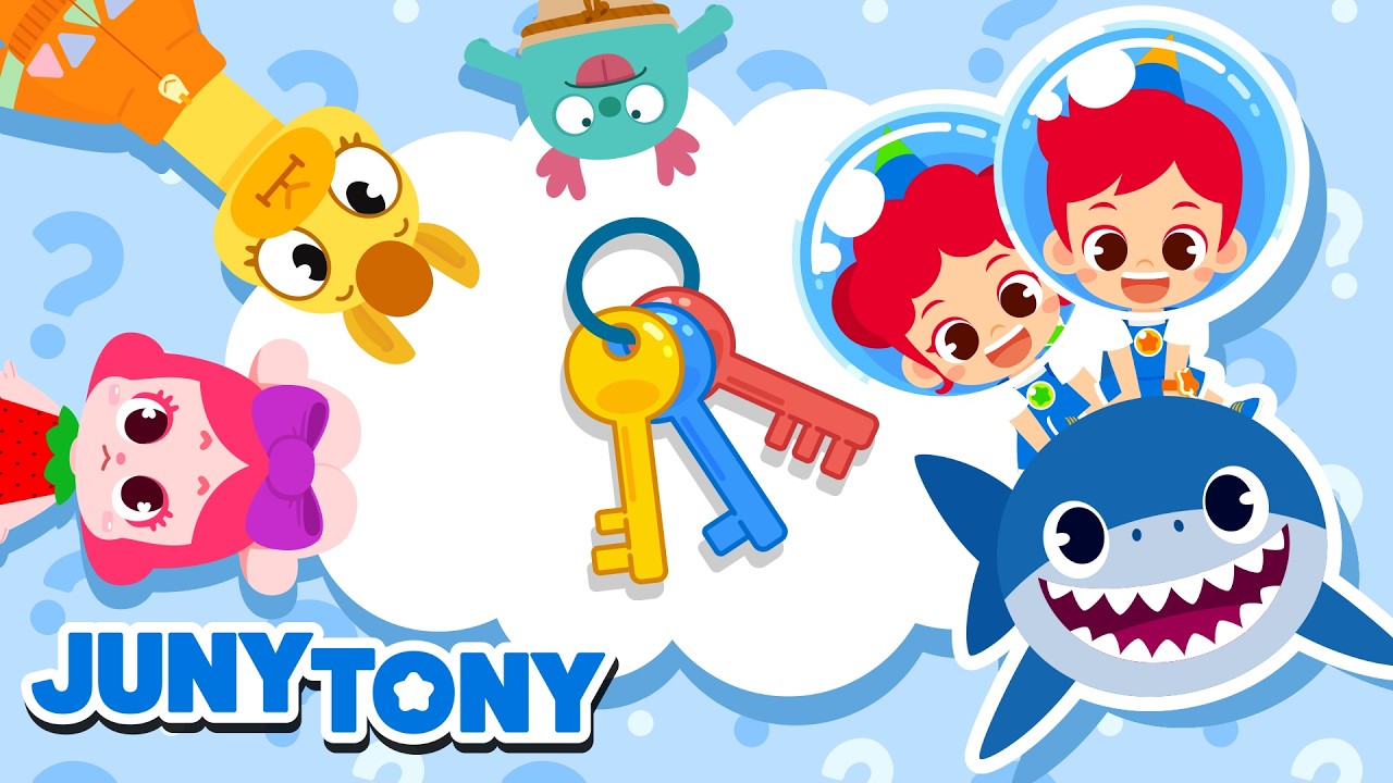 Where Are the Keys🔑 | Under the Sea Shark Adventure! | Nursery Rhymes | Songs for Kids | JunyTony