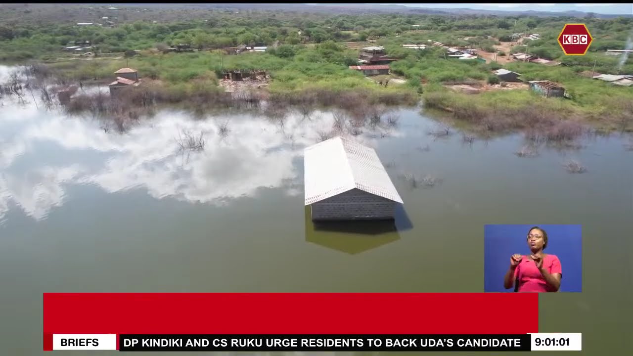 Mieszkańcy alarmują, ponieważ poziom wody w jeziorach Baringo i Bogoria nadal rośnie do poziomu h...