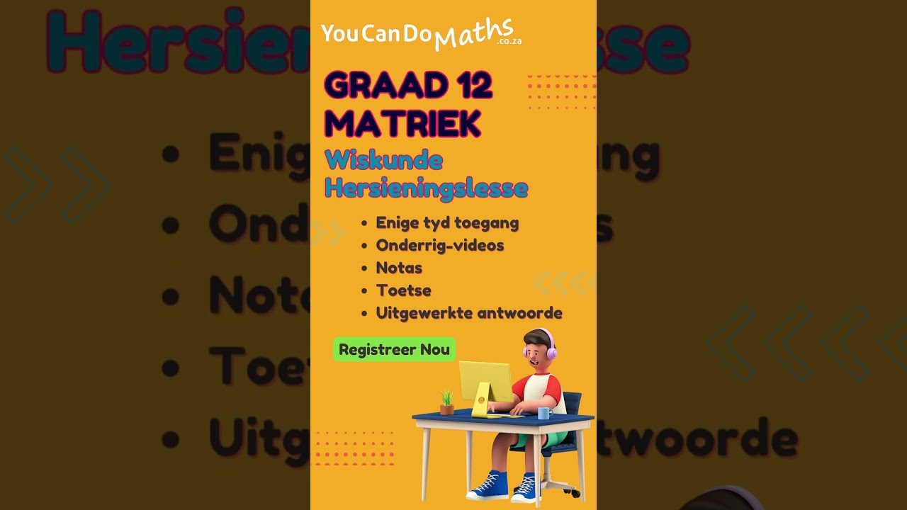 Is julle gereed vir die Graad 12 Matriek Wiskunde Eksamens?