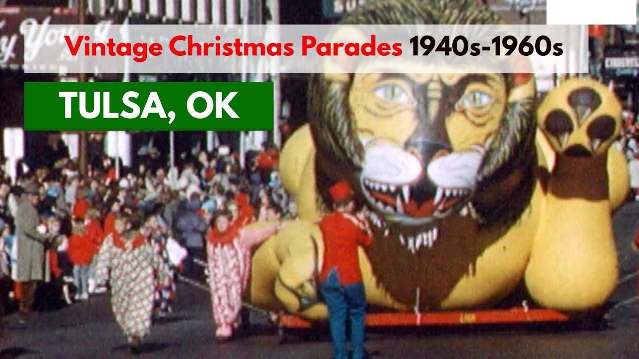 Vintage Throwback Tulsa OK Christmas Parades 1940s 1950s 1960s