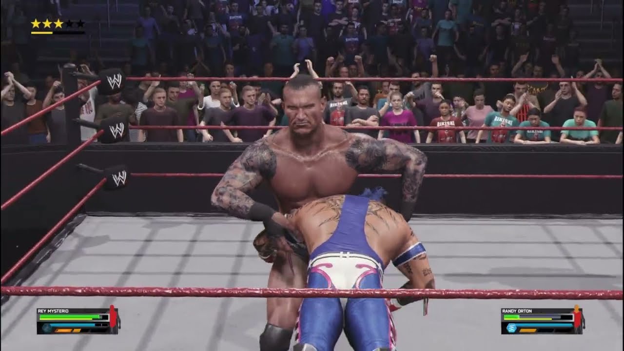 WWE 2K25 Rey Mysterio vs Randy Ortan