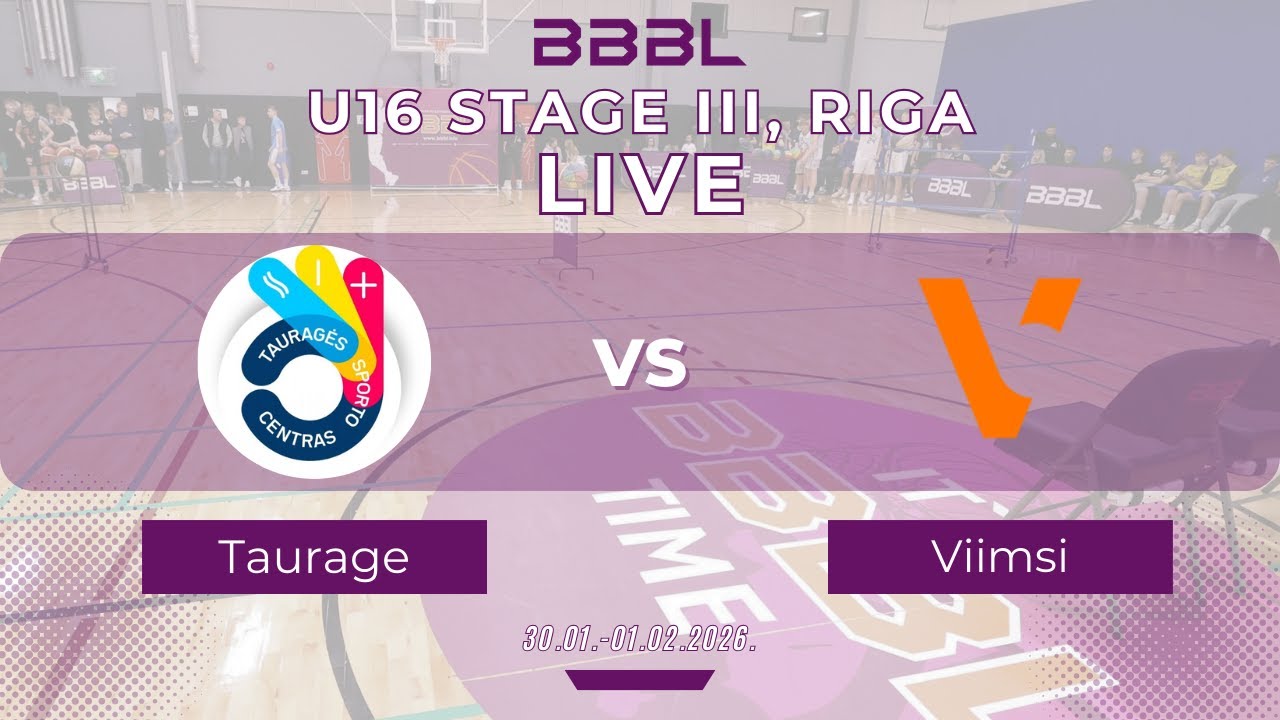 Taurages SC 2010 vs KK Viimsi 2010 | BBBL U16 | Stage III