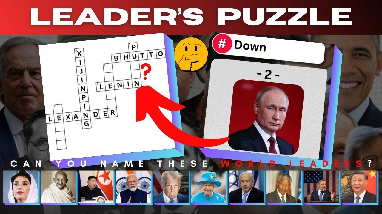 Guess the Famous World Leaders Quiz 🔥 | 50 Leaders Puzzle Challenge