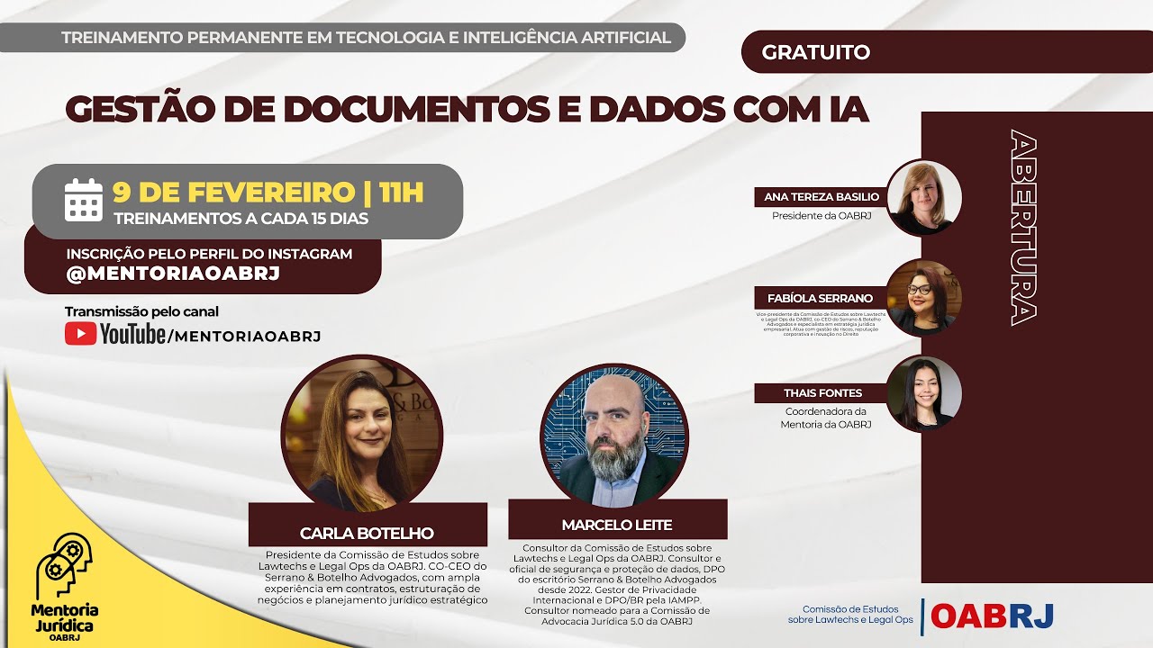 Gestão de Documentos e Dados com IA - Treinamento em Tec. e Ia - 09/02 - 11H