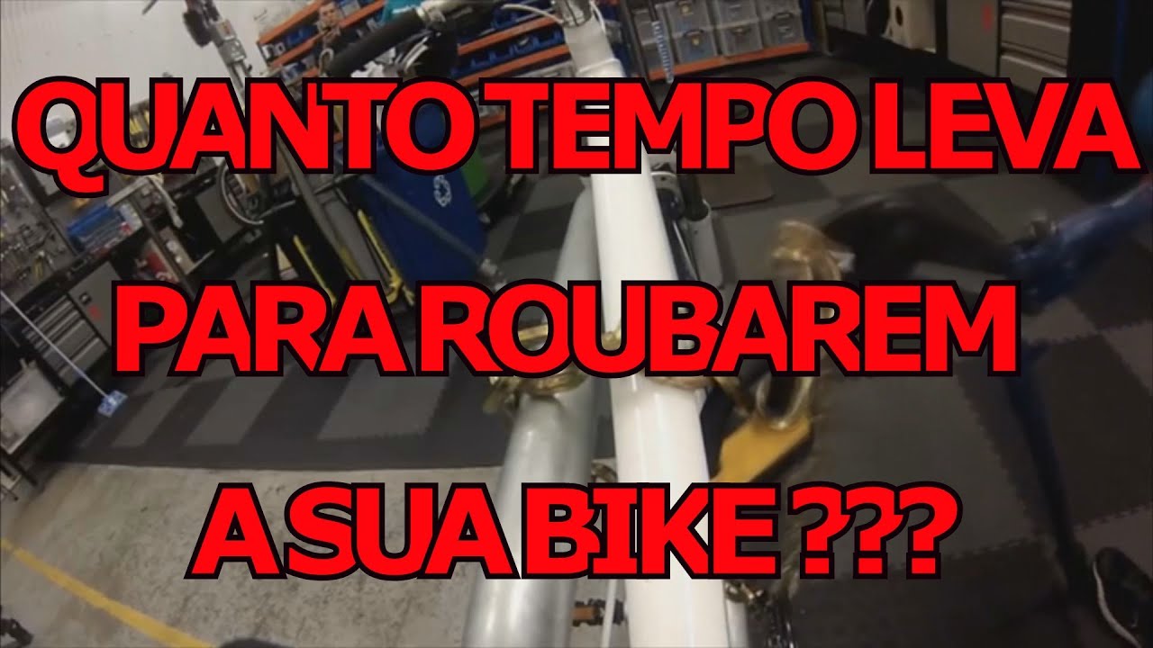 Teste de vários modelos de cadeado para bicicleta