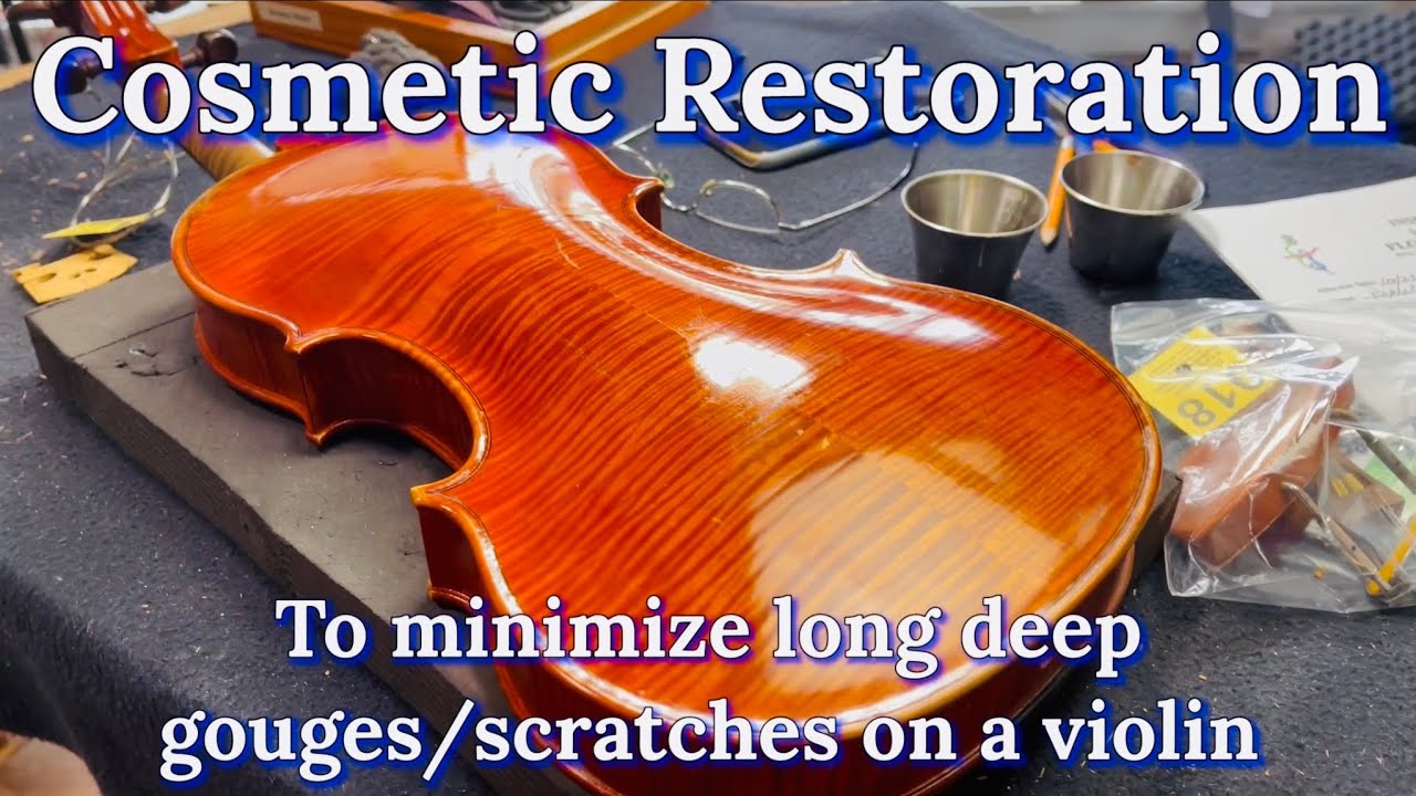 Cosmetic Restoration on a Violin