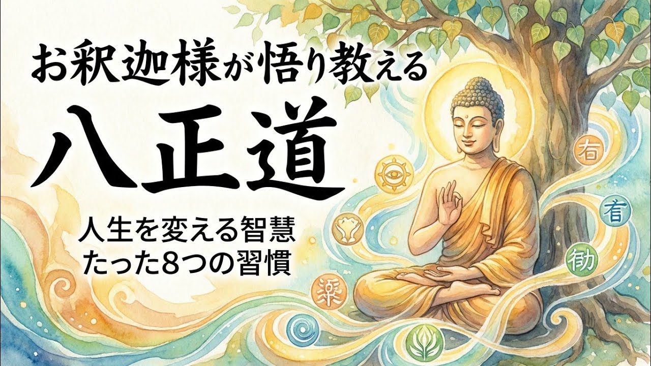 【仏教の教え・八正道】苦行の果てにお釈迦様が悟った「中道」の真実｜「八正道」という最強の指針が現代人のストレスと孤独を癒やす知の冒険