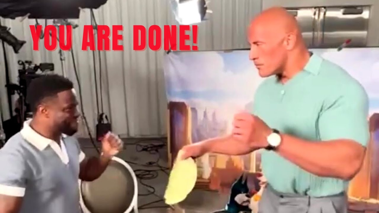 Kevin Hart Slapped The Rock?! What Happen Next?? Try Not to Laugh 😂😂😂