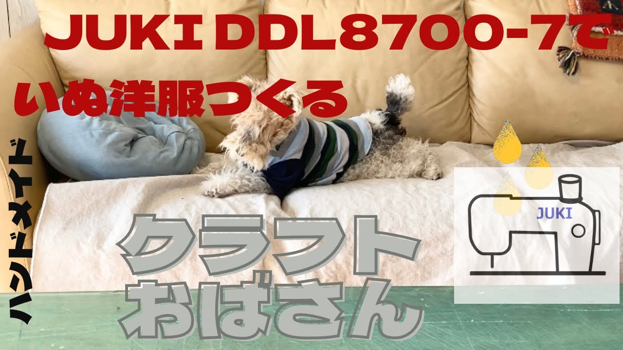 犬の洋服　　　　　　　　　　　　　　JUKI DDL8700-7でつくる