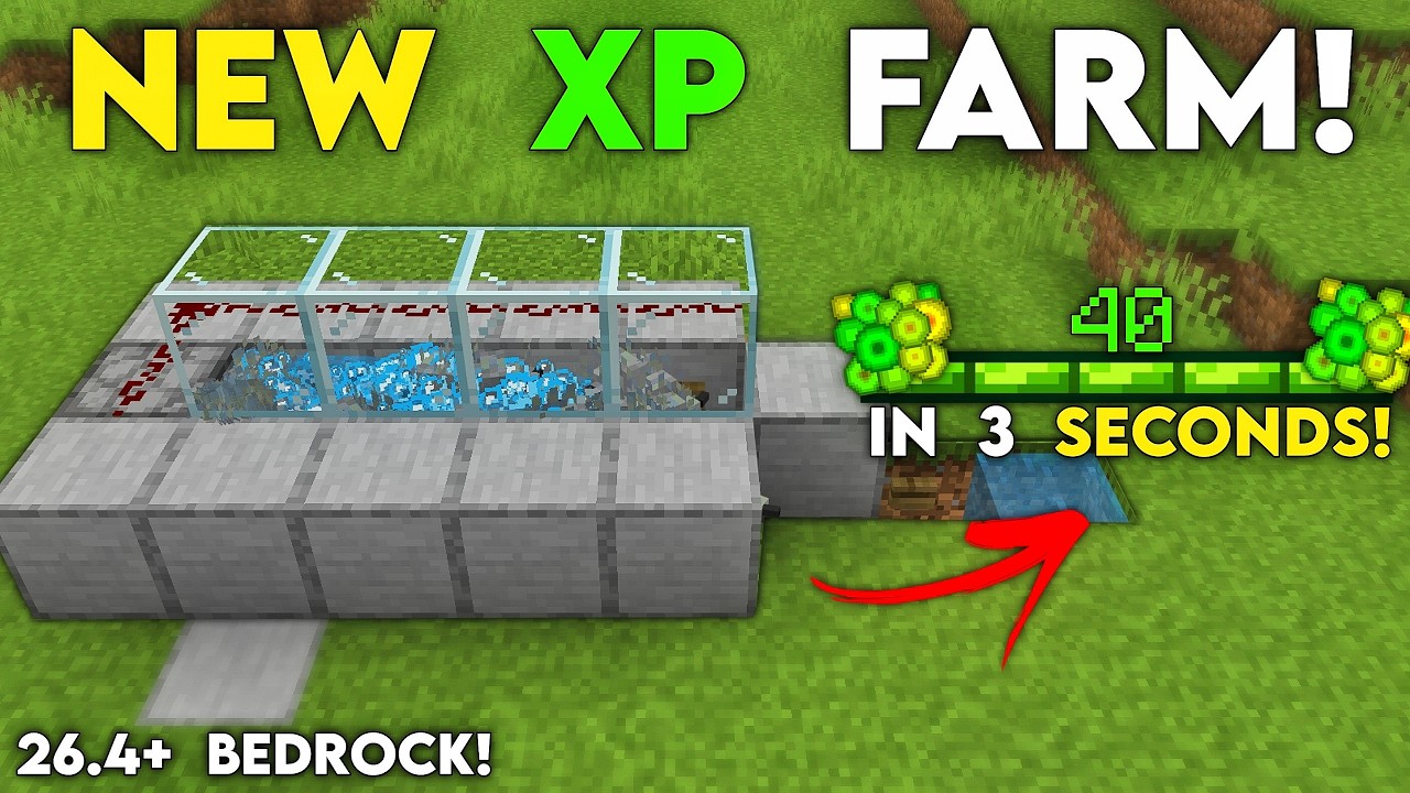 BEST NEW XP FARM in Minecraft Bedrock 26.4+!