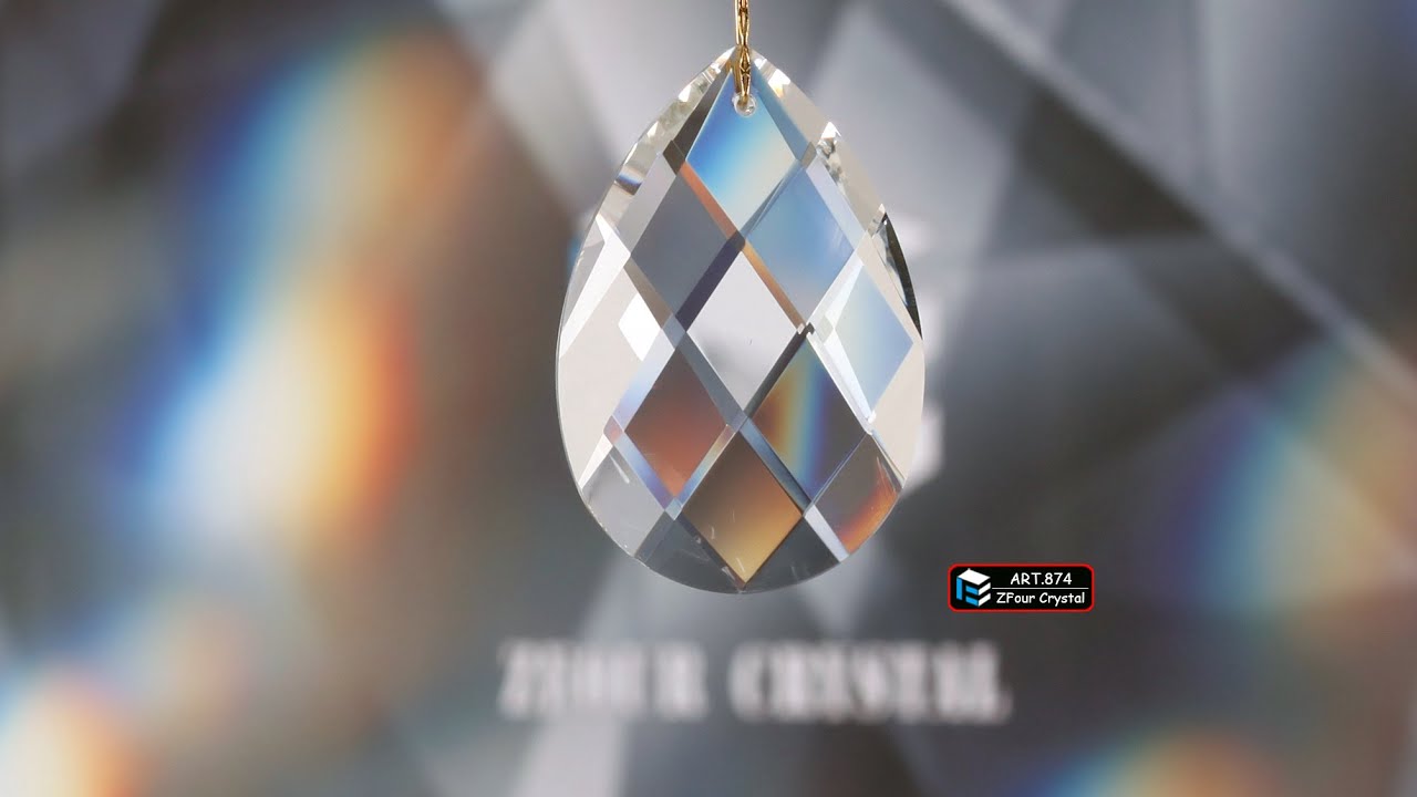 How to make crystal pendalogue prism of crystal chandelier part with fully automatic machine