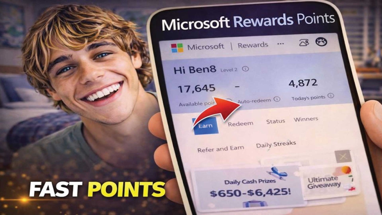 Microsoft Rewards Free Points 2026 &ndash; 100k Easy Method