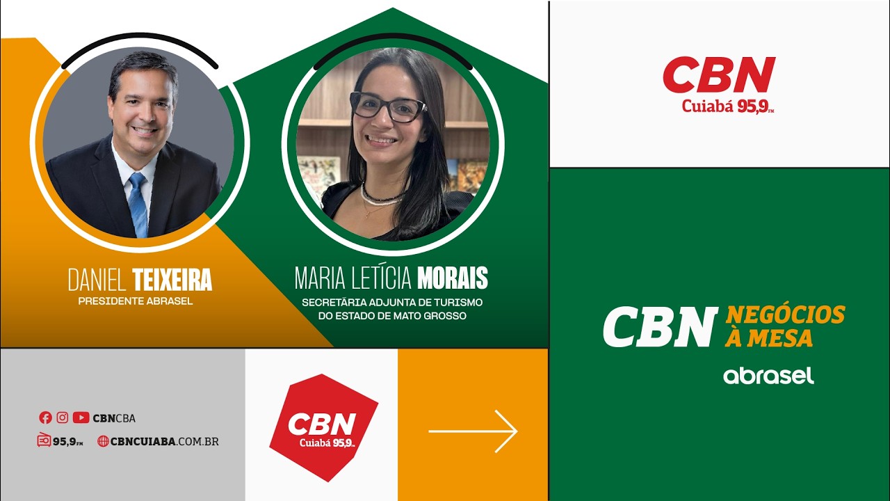 CBN Negócios à Mesa | Maria Leticia Morais  - Secretária Adjunta de turismo do Estado de Mato Grosso