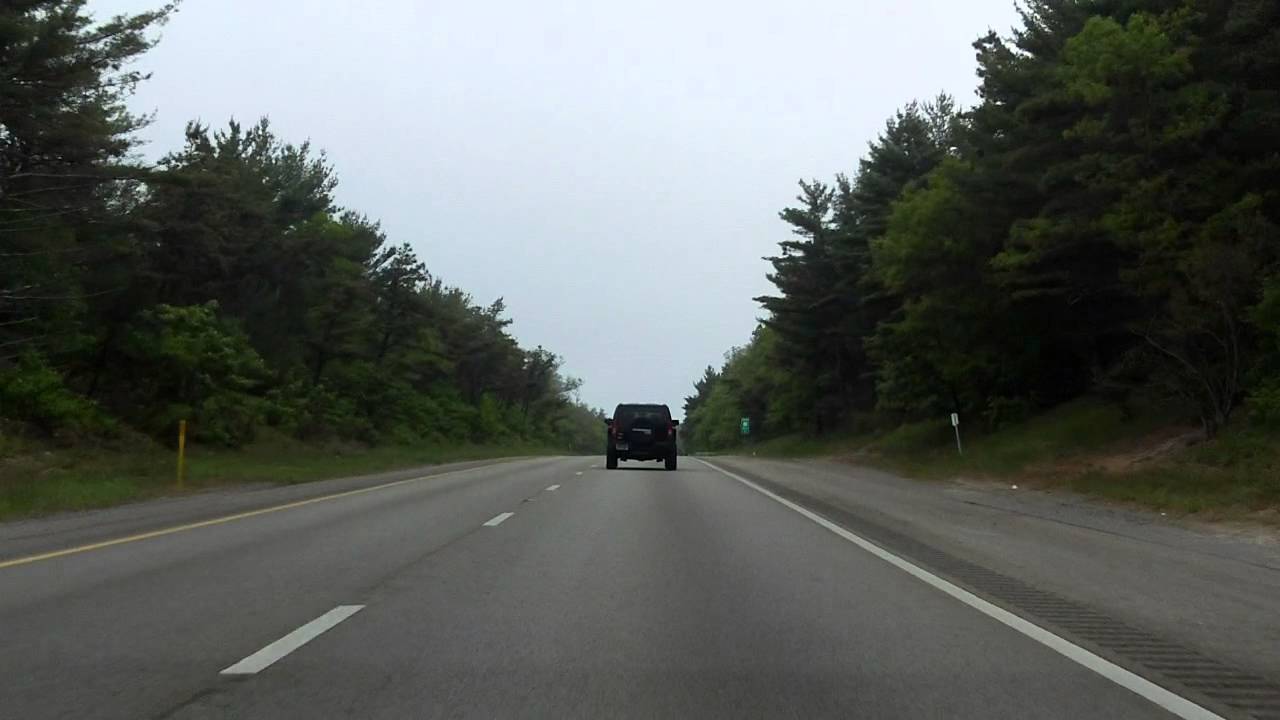 Pilgrims Highway (MA 3 Exits 1 to 3) northbound