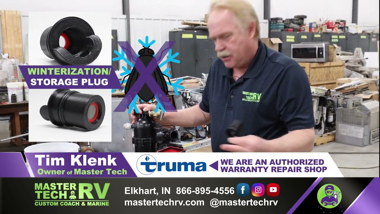 Protect your Truma water heater from damage during storage with our drain plug.