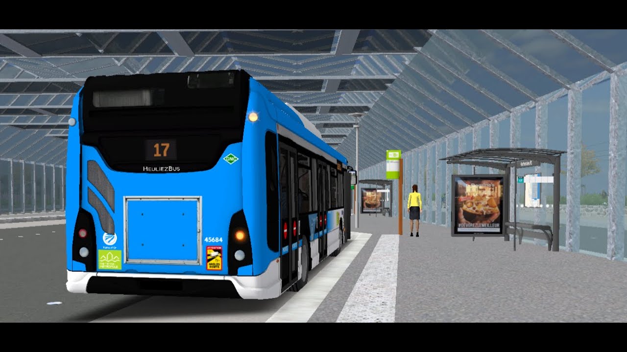 Heuliez gx 337 GNV ligne 17 et retour depot en kickdown ST Sservan V3