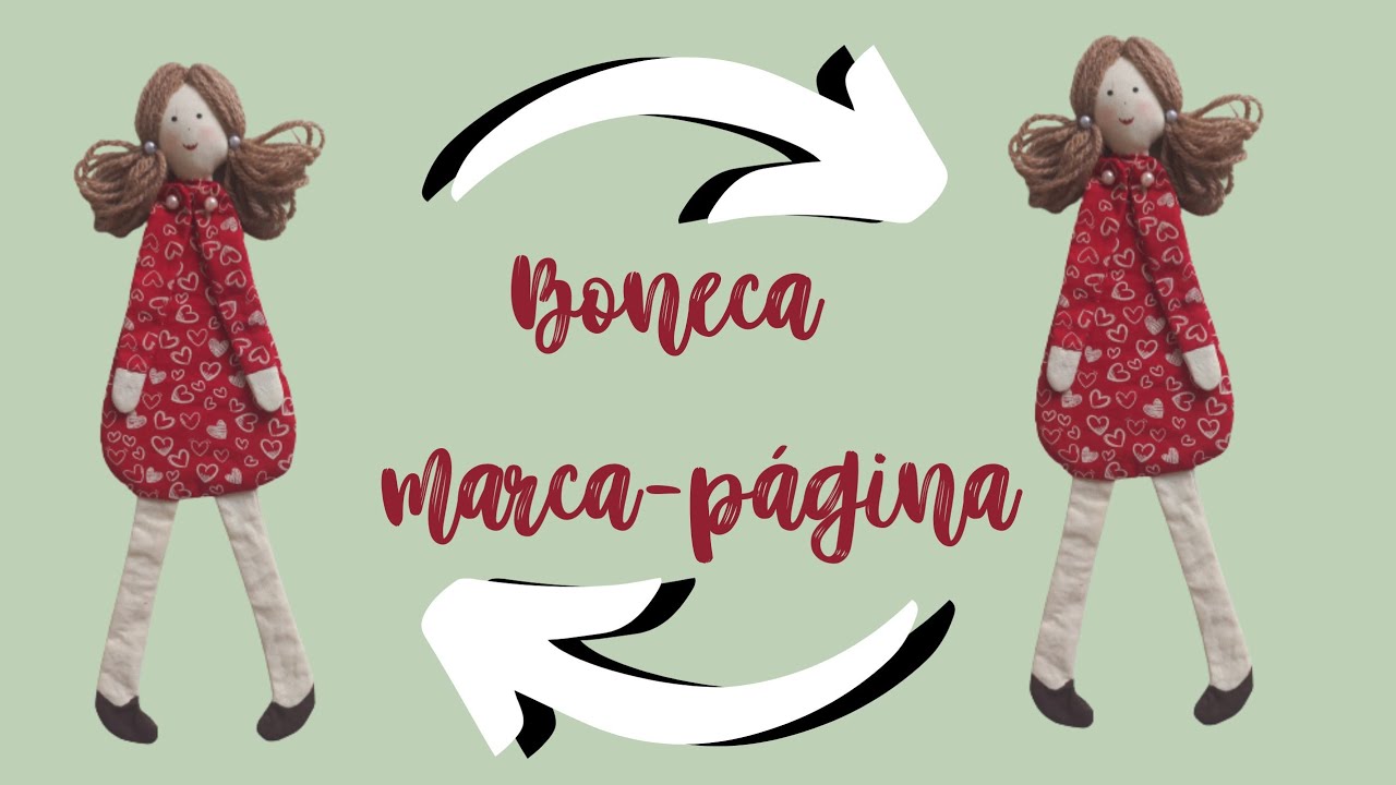[  ARTESANATO ] COMO FAZER UMA BONECA MARCA-PÁGINA