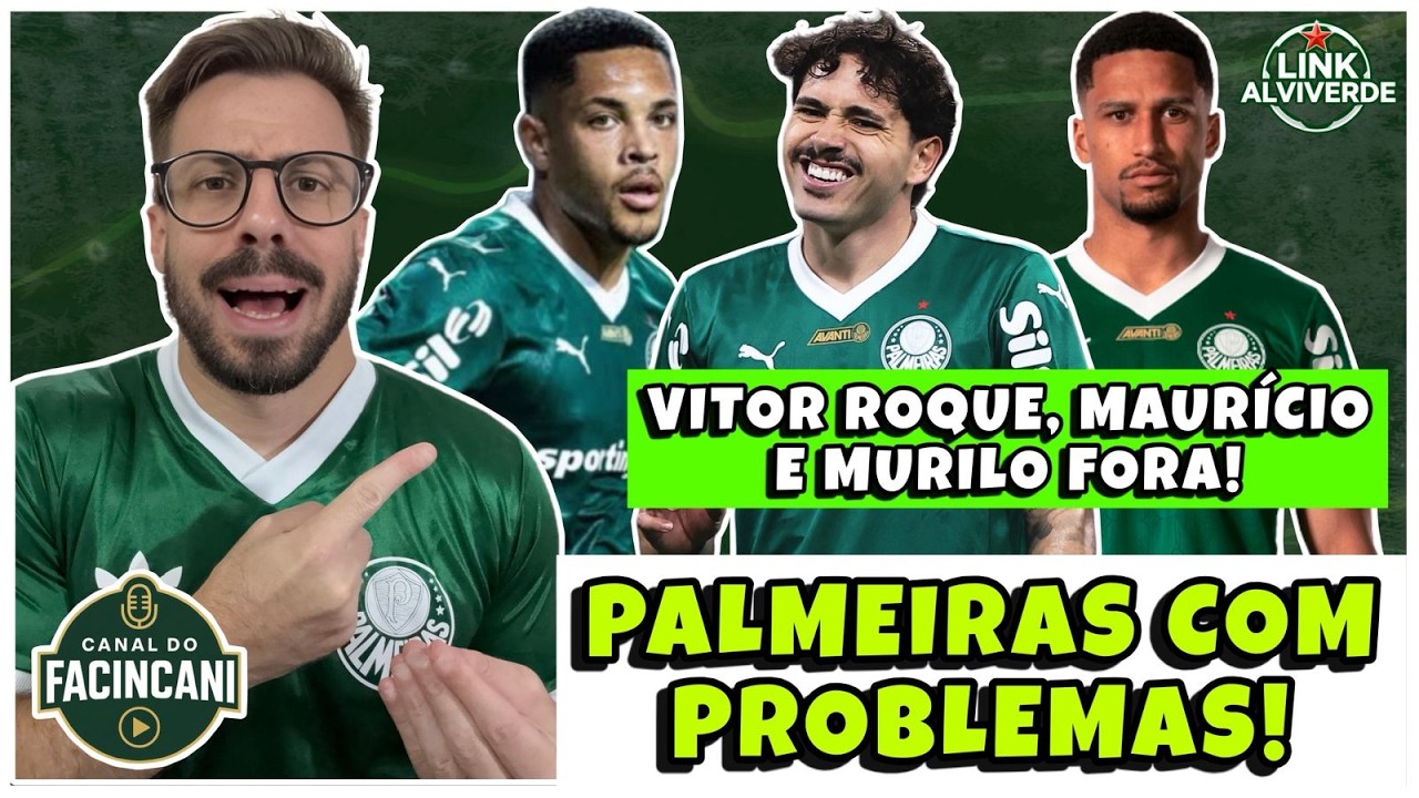 AO VIVO: PALMEIRAS TEM TRÊS “PROBLEMAS” E PREOCUPA EM JOGO CONTRA O VASCO! 🔥