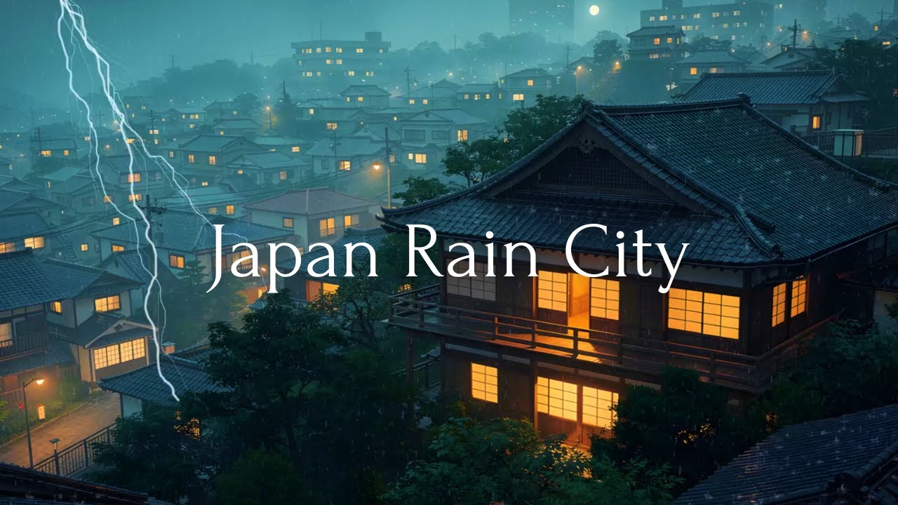 Japan Night Rain 🌧️ Chill Lofi Beats for Relax, Focus & Calm