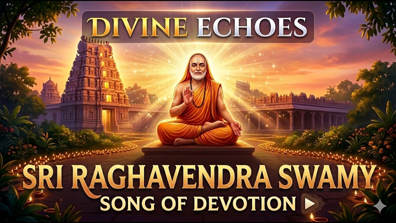 Sri Raghavendra Swamy Devotional Song, Divine Healing | A Soulful Journey to Mantralayam