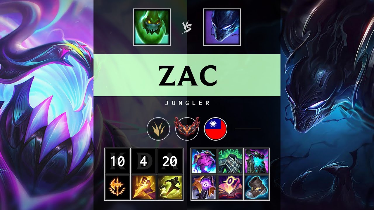 Zac Jungle vs Nocturne - TW Grandmaster Patch 25.15